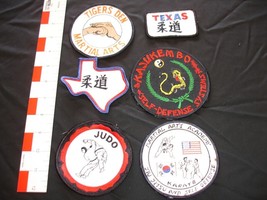 Martial Arts patch collection, 6 patches in set - $25.73