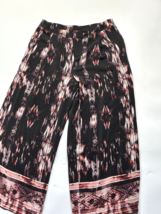Cynthia Rowley Silk Pants Womens Size 12 Black Straight Leg Business Casual - £20.58 GBP