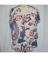 RW &amp; Co. Women&#39;s Floral Flowy Blouse Top size M - $7.69