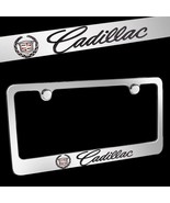 Brand New 1PCS Cadillac Chrome Plated Brass License Plate Frame Official... - £23.59 GBP