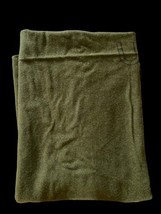 Vintage US Army Wool Blanket 1970s Vietnam War Green U.S. DSA-100-76 80&quot;... - £72.94 GBP