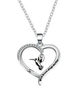 Argento Cuore Con Colibrì e Catena - $35.34 CAD