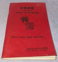 Ford Motor Co. Suggested Time Schedule for 1954 Cars and Trucks - £9.55 GBP