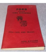 Ford Motor Co. Suggested Time Schedule for 1954 Cars and Trucks - $11.95