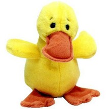 Original Collector PVC 1994 Hang / 1993 Tush Ty Beanie Baby Quackers The Duck - £54.26 GBP