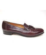 Salvatore Ferragamo Burgundy Leather Slip On Tassel Loafers Shoes Men&#39;s ... - £39.86 GBP
