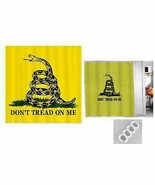 PREMIUM GADSDEN Dont Tread On Me Snake Rebel 70x72 SHOWER CURTAIN&amp;HOOKS ... - $53.37 CAD