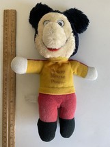 Vintage Knickerbocker Mickey Mouse Power Plush Ganz Plush Walt Disney Production - $5.93