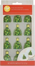 Royal Mini Christmas Tree Icing Decorations Green 12 Ct Wilton - £7.46 GBP