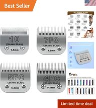 Size 10/7FC/5FC/4FC Detachable Pet Dog Grooming Clipper Ceramic Blades S... - $165.51