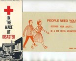 1965 Red Cross Volunteer Booklet &amp; In Wake of Disaster Brochure - £21.78 GBP