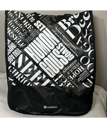 Lululemon Reusable Bag Black and White Print Yoga - $6.86