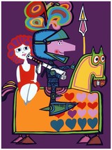 2025 Colorful horse 18x24 Poster.Animated Decorative Art.Designer Decoration - £22.51 GBP