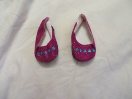 Sparkly Pink With Stars Our Generation American Girl 18” Doll Shoes New - $7.91