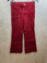 VTG Jc Penny Size 8 Red Velvet Pants 26x24 - £8.53 GBP