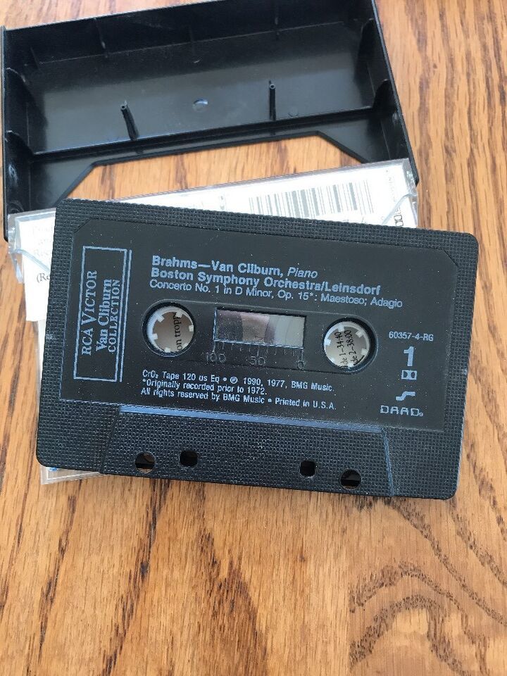 Brahms Concerto No.1 Cliburn • Boston Symphony • Leinsdorf Cassette Ships N 24h Item image 5