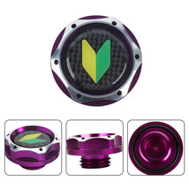 JDM PURLPE ENGINE OIL FILLER CAP WITH BLACK JDM STICKER REAL EMBLEM - $14.00