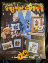 Sunshine Garden Book 2 Leisure Arts 2962 Teddy Bear Rabbit Cat Flowers Angel - $6.92