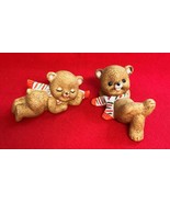 Vintage 2 Lefton Mini Christmas Brown Bears Ceramic w Striped Xmas Scarf... - €7,70 EUR Vintage 2 Lefton Mini Christmas Brown Bears Ceramic w Striped Xmas Scarf... - €7,70 EUR