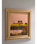 Waterfront Country Meadow Girard Painting Approximately 23&quot; X 26&quot; - £318.74 GBP