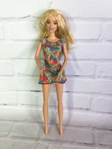 Mattel 2009 Barbie Blonde Hair Blue Eyes Articulated Legs With Dress - $12.46