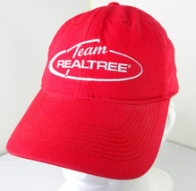 Team Realtree Red Hat Strapback Baseball Cap 100% Cotton - £7.72 GBP