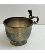 Emilia Castillo Silver Plated Tea Cup Whimsical Worm Handle TO-85 Taxco ... - $4,994.06 MXN