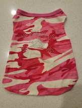 Dog Boots &amp; Barkley Outfit Pink &amp; White Camo w/Bling SMALL - £6.16 GBP