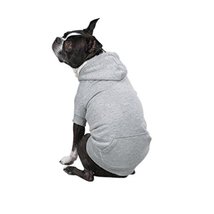 Zack &amp; Zoey Fleece-Lined Hoodie for Dogs, 20&quot; Large, Gray - £23.82 GBP