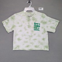 Coca-Cola Women&#39;s S Have a Coke and Smile Tie Dye Crop Top T-Shirt, Smil... - $20.00