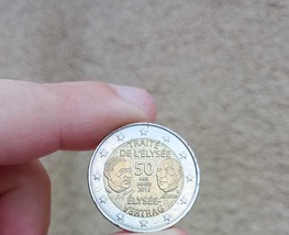 2 Euro 2013 Signing of the Elysée Treaty High Grade - $44.00