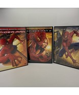 Spider-Man + Spider-Man 2 + Spider-Man 3 DVDs Lot - £6.99 GBP