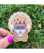 Mt. Joy Would You Wander Forever With Me? Yellow VW Van Vinyl Sticker - $3.43
