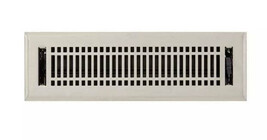 New Brushed Nickel 2-1/4&quot; x 10&quot; Contemporary Steel Floor Register by Sig... - $19.95
