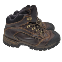 Irish Setter Red Wing Two Harbors Brown Leather Work Boots 10 EE Wide Vibram - £55.34 GBP