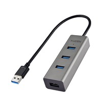 Usb 3.0 Metal Passive Hub 4 Port Without Power Adapter, For Notebook, Ultrabook, - £11.05 GBP