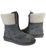 UGG Boots Zip Up Lytta Mini Womens Sz 9 Koolaburra Gray Suede Booties Wi... - £43.23 GBP
