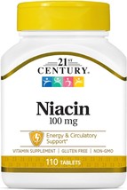 21st Century Niacin 100 mg 110 Tablets -Expiration Date 01-2025- - £5.90 GBP