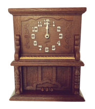 Spartus Piano Clock, Wall or Shelf Electric Clock, MCM  9&quot; - $8.00