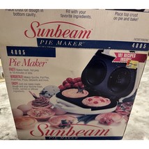 1993 Sunbeam Oster Mini Pie Maker Model 4805 Box Recipes Pie Rings - $464.94 MXN