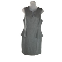 Monteau Sleeveless V-Neck Dress Gray Peplum Mini Dress Women Juniors L S... - £8.18 GBP