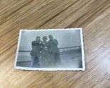 Antique World War 2 WWII Era Photograph Soldiers Uniform Beach KG JD - $11.87