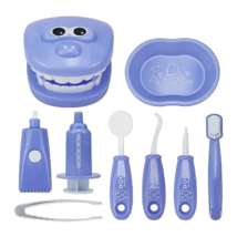 Kids Blue Oral Dentistry Dentist Doctor Nurse Pretend Role Play Imagination 9pc - £7.99 GBP