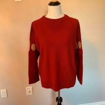 NWOT SONIA RYKIEL Wool &amp; Cashmere Blend Cranberry Red Sweater Lips Intar... - £118.43 GBP