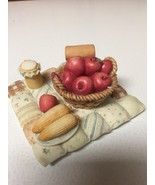 CHERISHED TEDDIES FIGURINE &quot;WE BEAR THANKS&quot; 1994 ENESCO #617075 PICNIC B... - $137.74 MXN