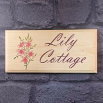Personalised Lily Sign, House Name Number Cottage Flowers Garden Nanny Home Gift - £8.95 GBP