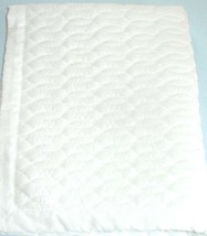 Sferra Bradley White Quilted Standard Sham Cotton Oval Stitch Design - $28.22