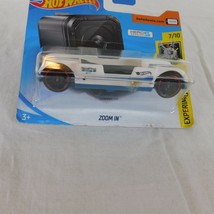 2018 Hot Wheels Experimotors &quot;Zoom In&quot; WHITE GoPro Die Cast Toy Car NIB ... - £4.67 GBP