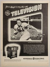 1947 Print Ad GE General Electric Television New York Football Star Spec Sanders - $13.48