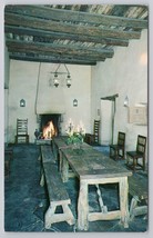 Dining Room Comedor Spanish Governors Palace San Antonio Texas Vintage Postcard - $6.90